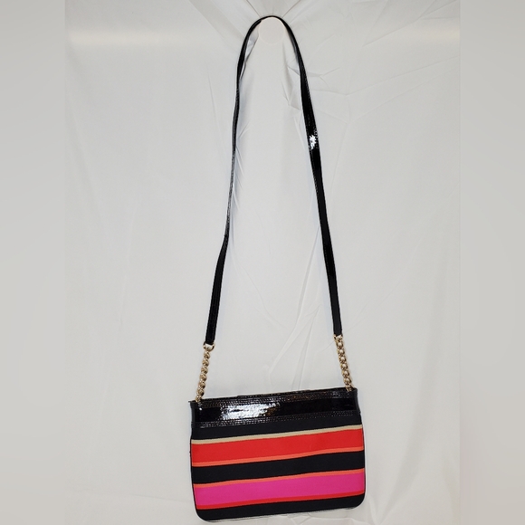 Kate Spade multi-color chain-link canvas crossbody bag - Picture 2 of 7